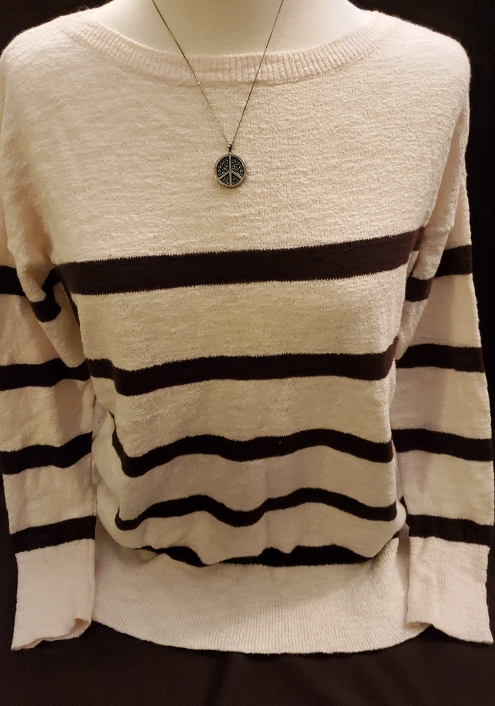 NEW➡️Pink and Brown Loft Sweater